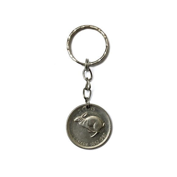 The Royal Canadian Mint Other - Lucky Rabbit Coin Keychain, Vintage 1967